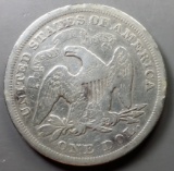 1871 SEATED Silver Dollar