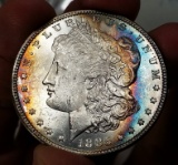 1885-P Morgan Silver Dollar -TONED