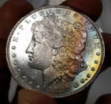 1882-O Morgan Silver Dollar -TONED