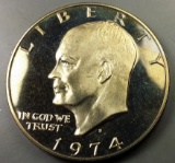 1974-s PROOF Eisenhower IKE Dollar -TONED