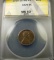 1929-p Lincoln Wheat Cent -ANACS ms63BN
