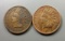 2x 1909 Indian Head Cents