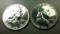 2x PROOF Franklin Half-Dollars