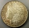 1886-p Morgan Silver Dollar -TONED