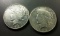 2x 1923-s Peace Silver Dollars -BETTER DATE