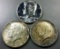 3x 1964 Kennedy Half Dollars -TONED & PROOF