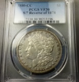 1880/79-CC (rev 78) Morgan Dollar -PCGS vf30