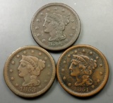 3x Large Cents -HIGHER GRADE