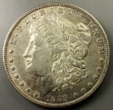 1889-p Morgan Silver Dollar -TONED