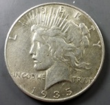 1935-s Peace Silver Dollar -BETTER DATE