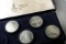 4x 1980 Moscow Olympics SILVER Commemorative Coin Set