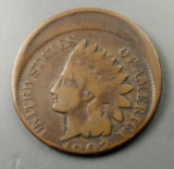 1902-p OFF-CENTER Indian Head Cent ERROR
