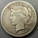 1928-P Peace Silver Dollar -KEY DATE