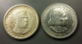 2x Vintage Commemorative Half Dollars