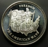 Vintage 1oz 999 Johnson Matthey FREEDOM Round