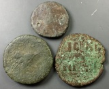 3x Large Ancient Bronze Coins