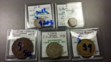 5x Vintage World Coin Lot w/ SILVER