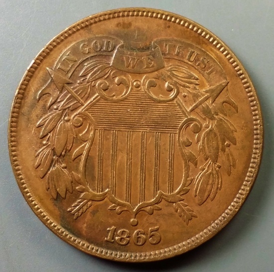 1865 Two Cent Piece 2c