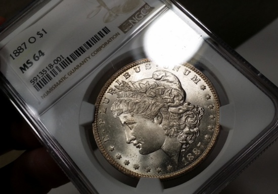 1887-O Morgan Silver Dollar *NGC ms64 -BETTER DATE