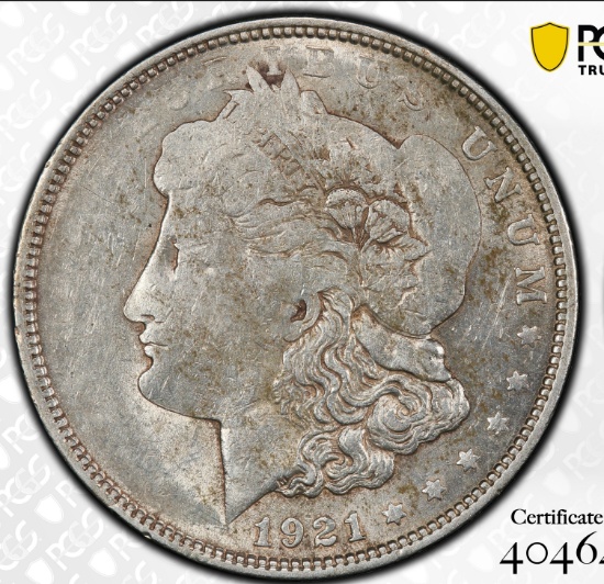 1921-p Morgan Dollar -MAJOR ERROR