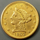 1903 GOLD $2.5 Lib