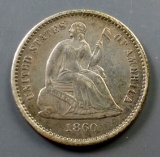 1860 Seated Half-Dime
