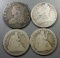 4x Bust / Seated HALF Dollars