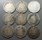 9x Seated Dimes