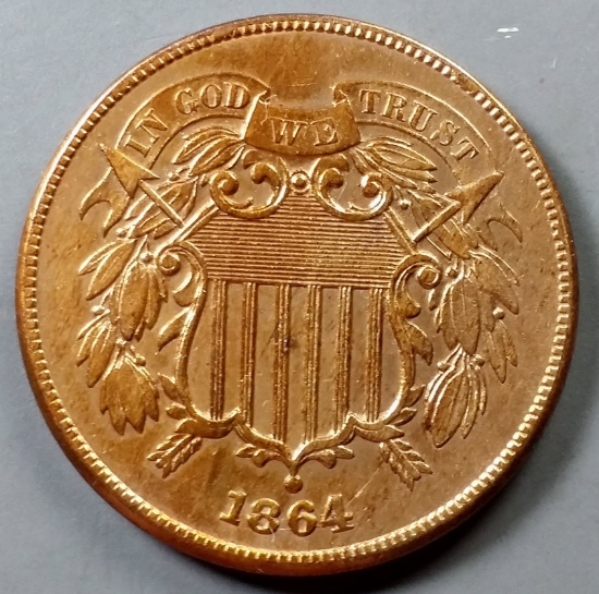 1864 (2c) Two Cent Piece