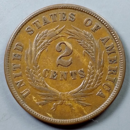 1864 (2c) Two Cent Piece -"Woody"