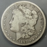 1893-CC Morgan Silver Dollar