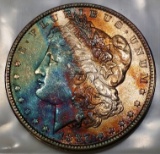 1887-P Morgan Silver Dollar -TONED