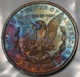 1885-O Morgan Silver Dollar -TONED