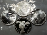 4x 1983 US LA Olympics SILVER Commemoratives