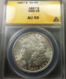1887-P Morgan Silver Dollar -VAM 18