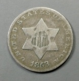 1853 Three Cent Silver (3CS)