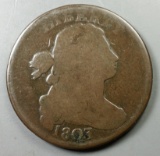 1803 Large Cent -Counterstamp Reverse