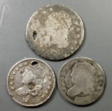 3x Capped Bust Dime & Half-Dime Lot