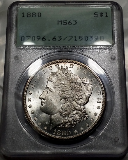 1880-P Morgan Silver Dollar -MS 63 (( RATTLER ))