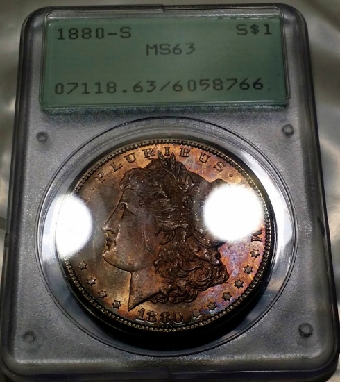 1880-S Morgan Silver Dollar -MS 63 (( RATTLER ))