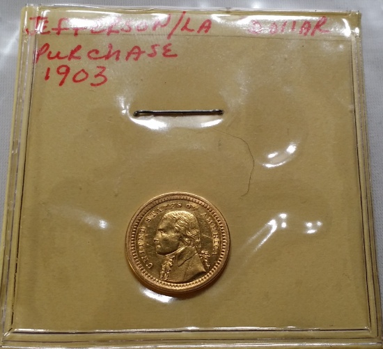1903 Jefferson / Louisiana Purchase -GOLD DOLLAR