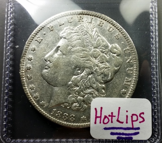 1888-O Morgan Dollar -HOTLIPS
