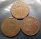 3x Two Cent Pieces (2c)