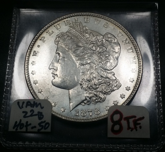 1878-P 8TF Morgan Silver Dollar -VAM 2B- "HOT 50"