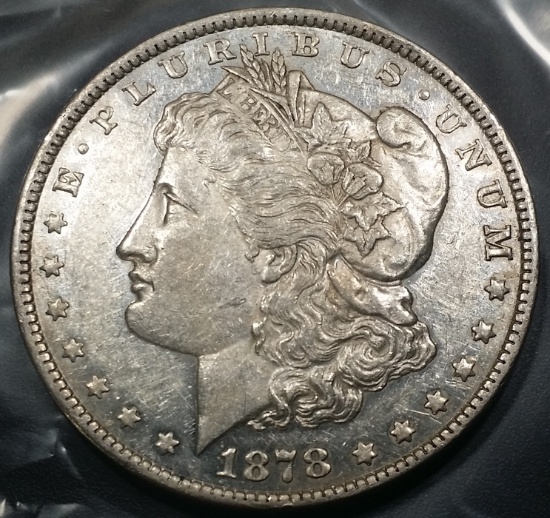 1878-p Rev of 79.. Morgan Silver Dollar -BETTER DATE / VARIETY