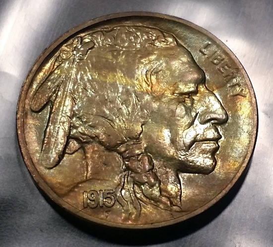 1915-P Buffalo Nickel -TONED