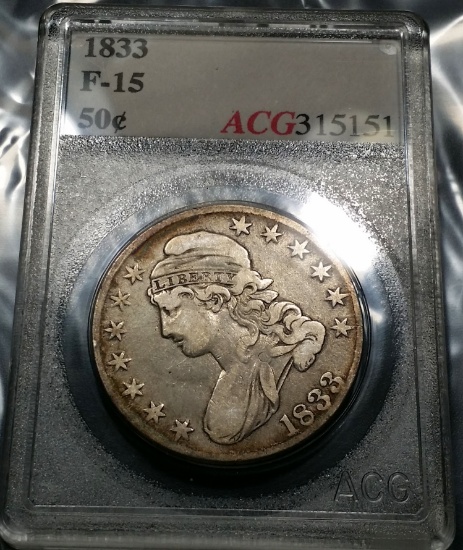 1833 Capped Bust Half-Dollar