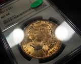 1881-S Morgan Dollar -ms66- TONED