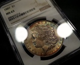 1887-P Morgan Silver Dollar -TONED