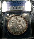 1882-O/S Morgan Silver Dollar -au53